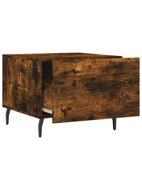 Konferenční stolky 2 ks kouřový dub 50x50x40cm kompozitní dřevo