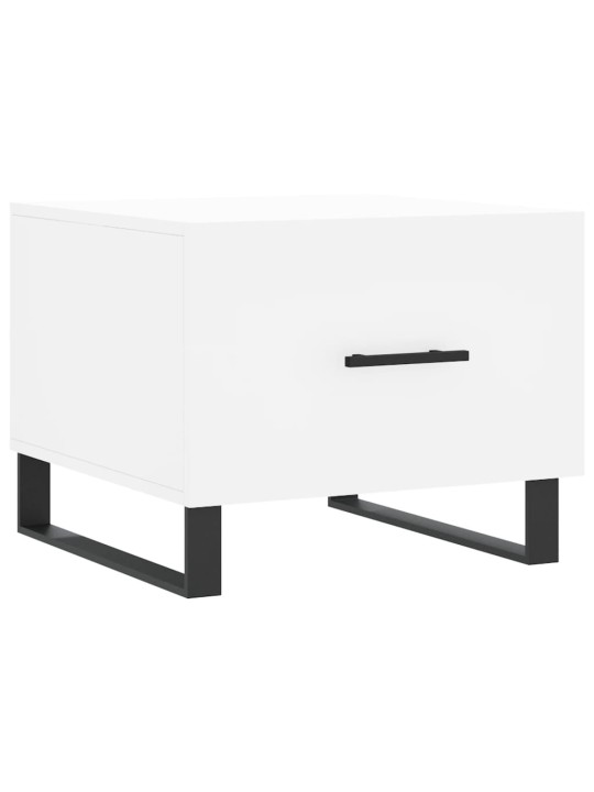 Konferenční stolky 2 ks bílé 50 x 50 x 40 cm kompozitní dřevo