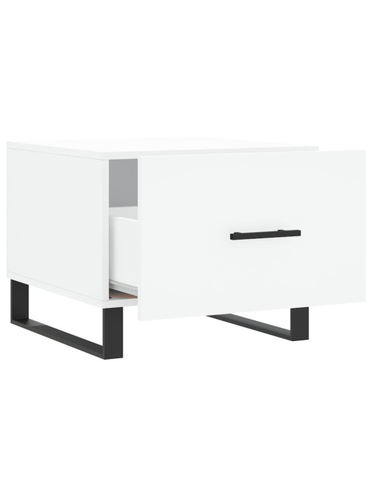 Konferenční stolky 2 ks bílé 50 x 50 x 40 cm kompozitní dřevo
