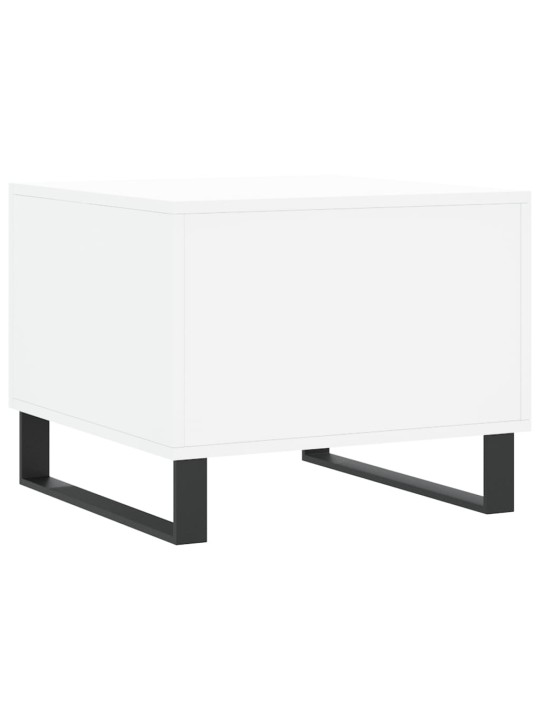 Konferenční stolky 2 ks bílé 50 x 50 x 40 cm kompozitní dřevo