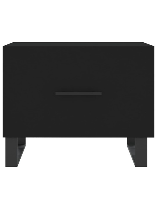 Konferenční stolky 2 ks černé 50 x 50 x 40 cm kompozitní dřevo