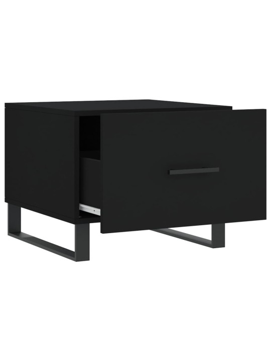 Konferenční stolky 2 ks černé 50 x 50 x 40 cm kompozitní dřevo