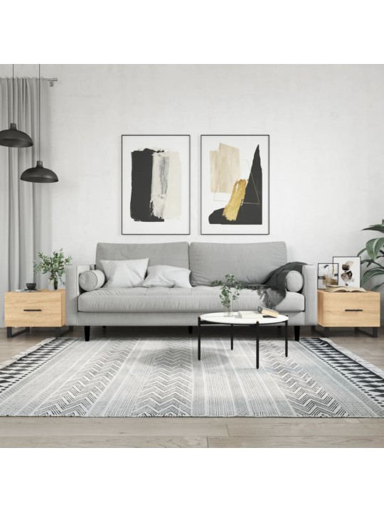 Konferenční stolky 2 ks dub sonoma 50x50x40 cm kompozitní dřevo