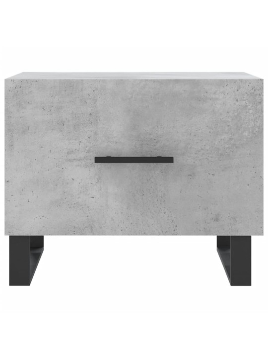 Konferenční stolky 2 ks betonově šedé 50 x 50 x 40 cm kompozit