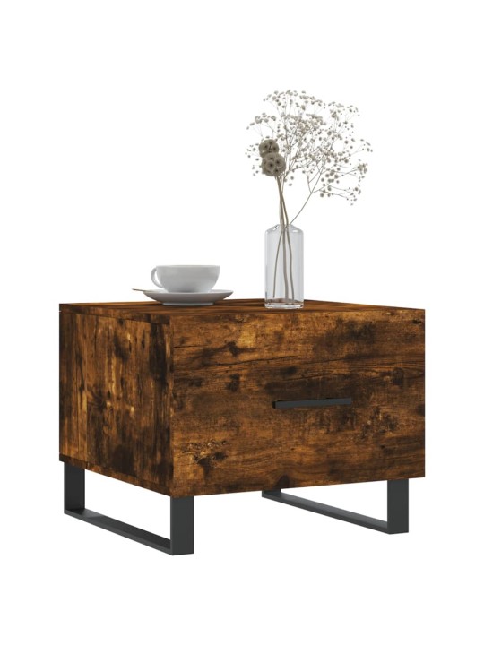 Konferenční stolky 2 ks kouřový dub 50x50x40cm kompozitní dřevo