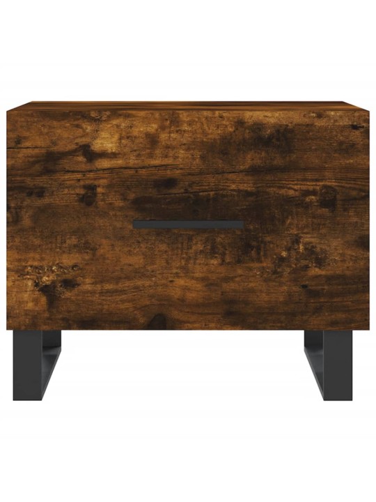 Konferenční stolky 2 ks kouřový dub 50x50x40cm kompozitní dřevo