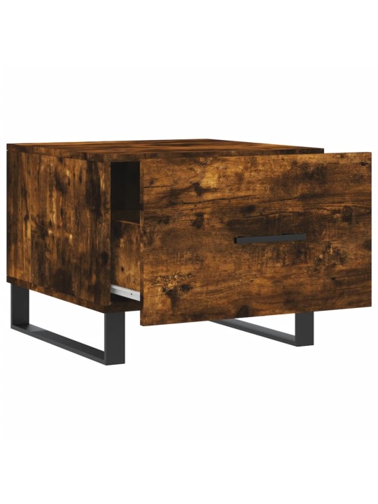 Konferenční stolky 2 ks kouřový dub 50x50x40cm kompozitní dřevo
