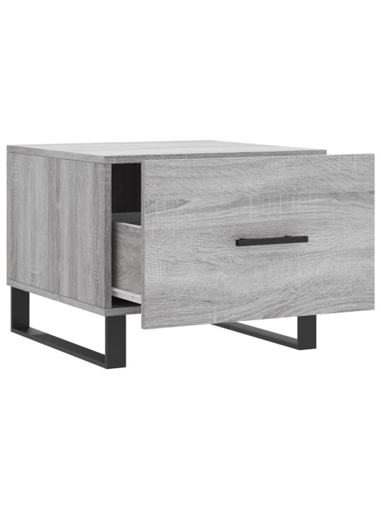 Konferenční stolky 2 ks šedé sonoma 50x50x40cm kompozitní dřevo