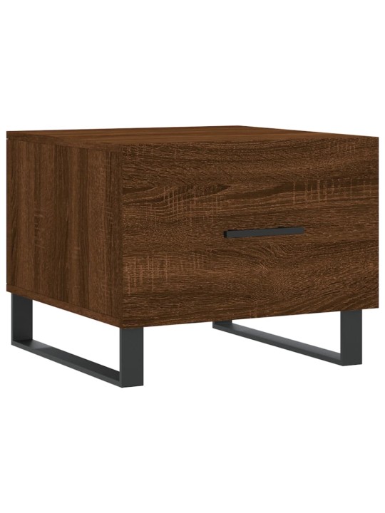 Konferenční stolky 2 ks hnědý dub 50x50x40 cm kompozitní dřevo