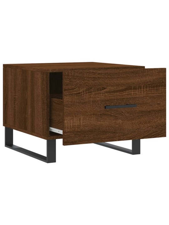 Konferenční stolky 2 ks hnědý dub 50x50x40 cm kompozitní dřevo