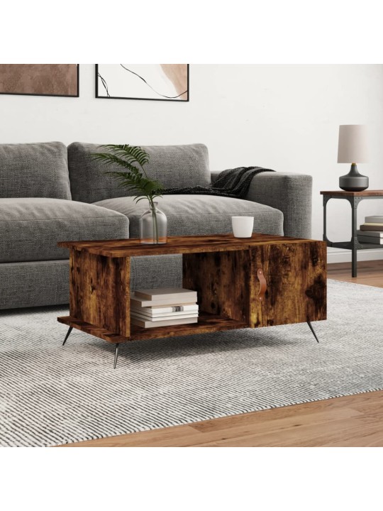 Konferenční stolek kouřový dub 90 x 50 x 40 cm kompozitní dřevo