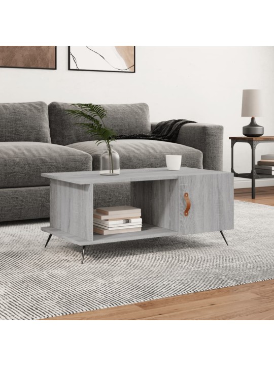 Konferenční stolek šedý sonoma 90 x 50 x 40 cm kompozitní dřevo