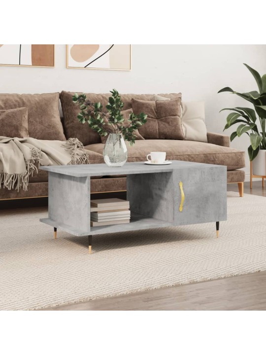 Konferenční stolek betonově šedý 90x50x40 cm kompozitní dřevo