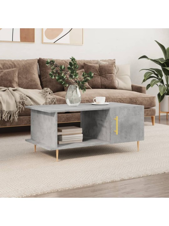 Konferenční stolek betonově šedý 90x50x40 cm kompozitní dřevo