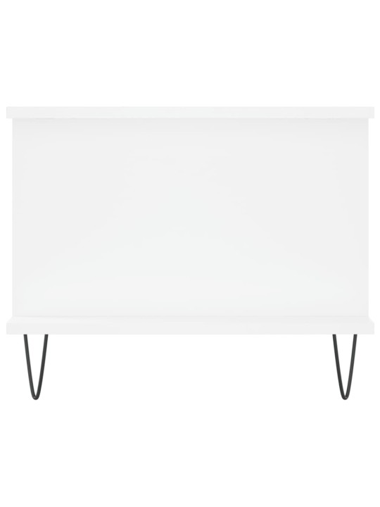 Konferenční stolek bílý 90 x 50 x 40 cm kompozitní dřevo