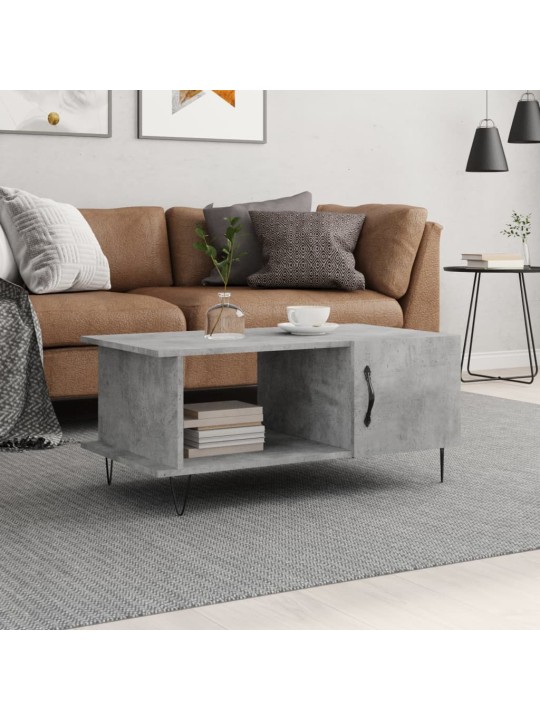 Konferenční stolek betonově šedý 90x50x40 cm kompozitní dřevo