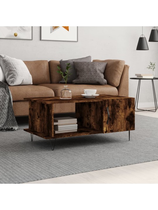 Konferenční stolek kouřový dub 90 x 50 x 40 cm kompozitní dřevo
