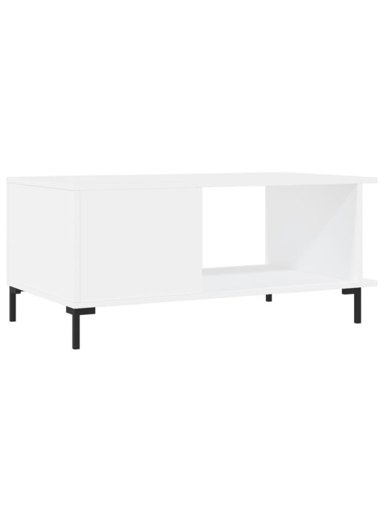 Konferenční stolek bílý 90 x 50 x 40 cm kompozitní dřevo