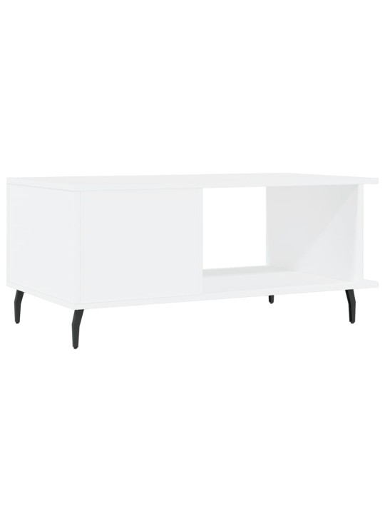 Konferenční stolek bílý 90 x 50 x 40 cm kompozitní dřevo