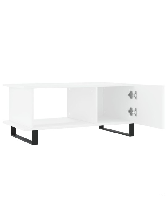 Konferenční stolek bílý 90 x 50 x 40 cm kompozitní dřevo