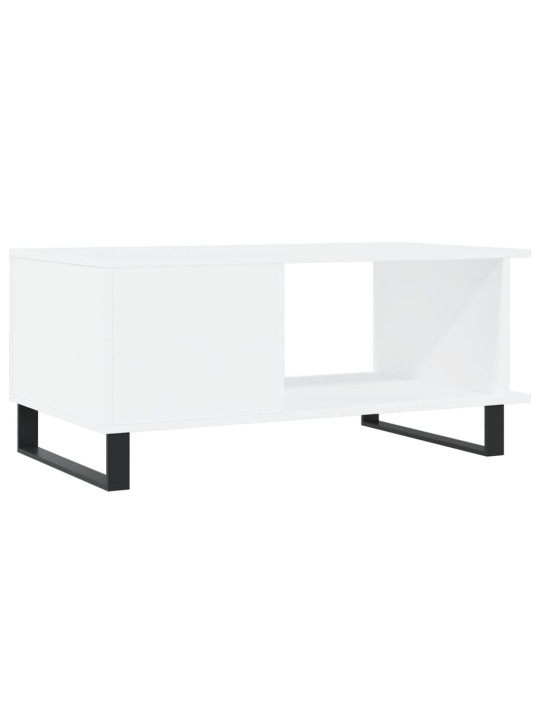 Konferenční stolek bílý 90 x 50 x 40 cm kompozitní dřevo