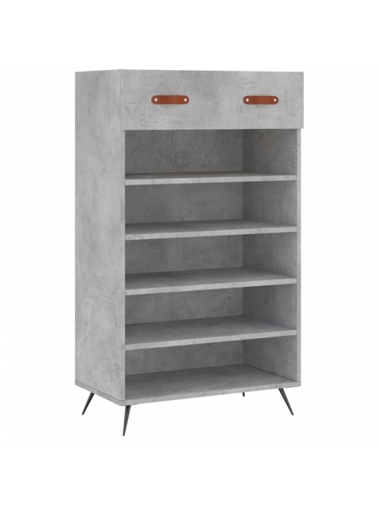 Botník betonově šedý 60 x 35 x 105 cm kompozitní dřevo