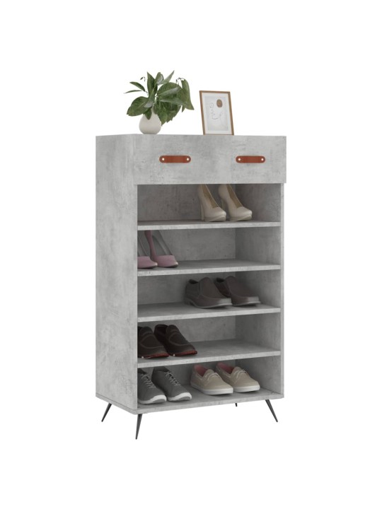 Botník betonově šedý 60 x 35 x 105 cm kompozitní dřevo