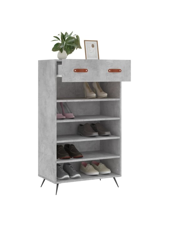 Botník betonově šedý 60 x 35 x 105 cm kompozitní dřevo