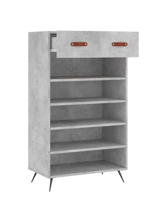 Botník betonově šedý 60 x 35 x 105 cm kompozitní dřevo