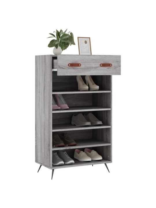 Botník šedý sonoma 60 x 35 x 105 cm kompozitní dřevo