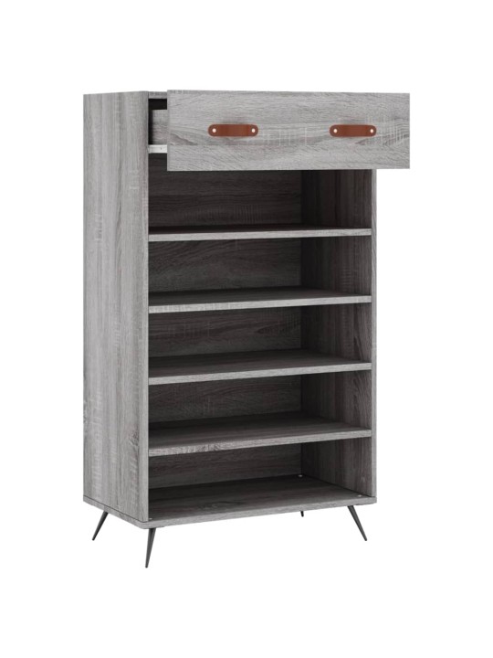 Botník šedý sonoma 60 x 35 x 105 cm kompozitní dřevo