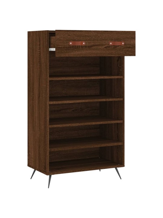 Botník hnědý dub 60 x 35 x 105 cm kompozitní dřevo