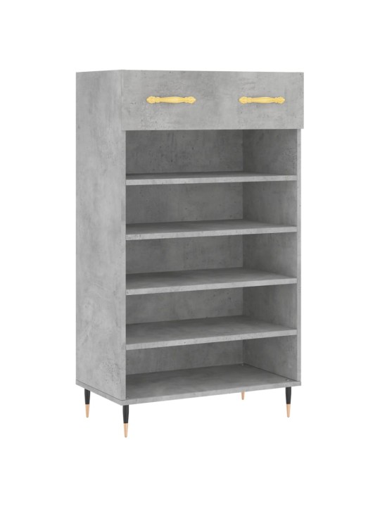 Botník betonově šedý 60 x 35 x 105 cm kompozitní dřevo