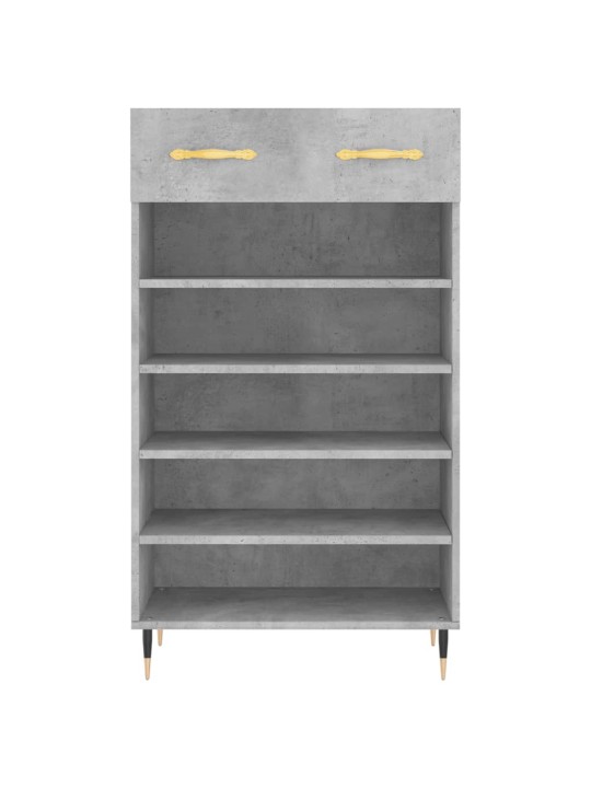 Botník betonově šedý 60 x 35 x 105 cm kompozitní dřevo