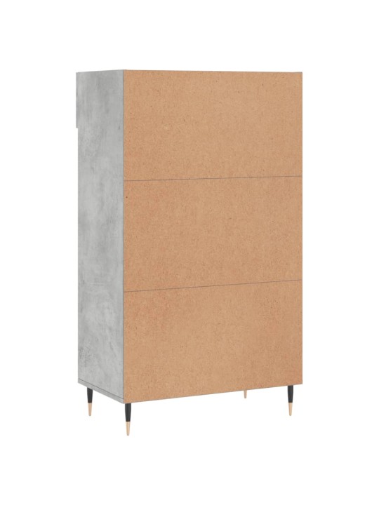 Botník betonově šedý 60 x 35 x 105 cm kompozitní dřevo