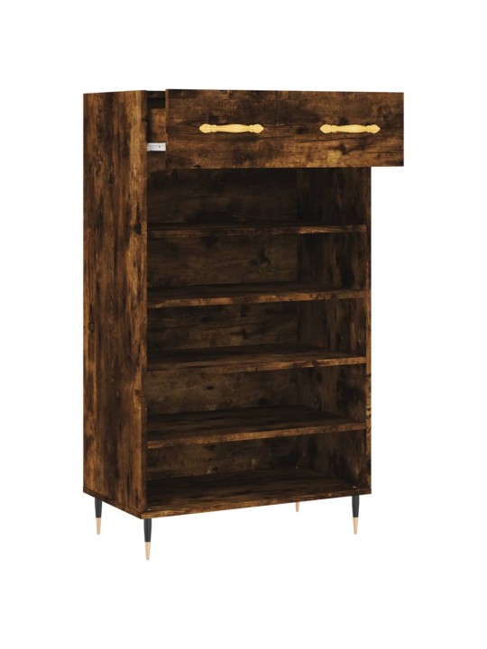 Botník kouřový dub 60 x 35 x 105 cm kompozitní dřevo