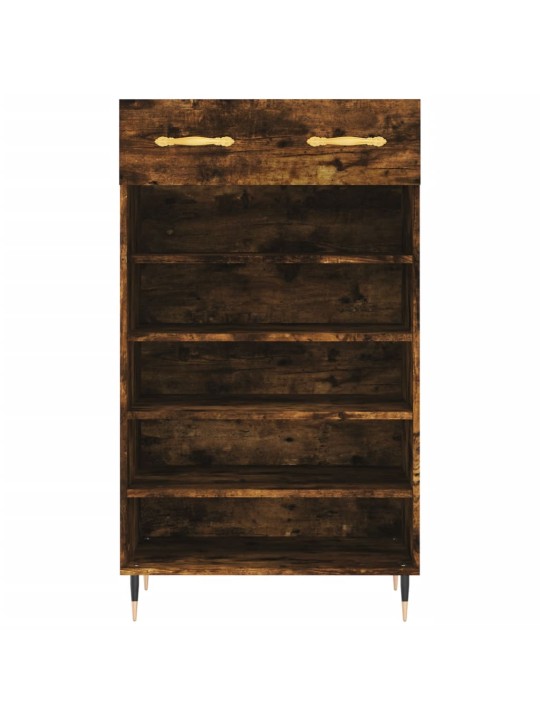 Botník kouřový dub 60 x 35 x 105 cm kompozitní dřevo