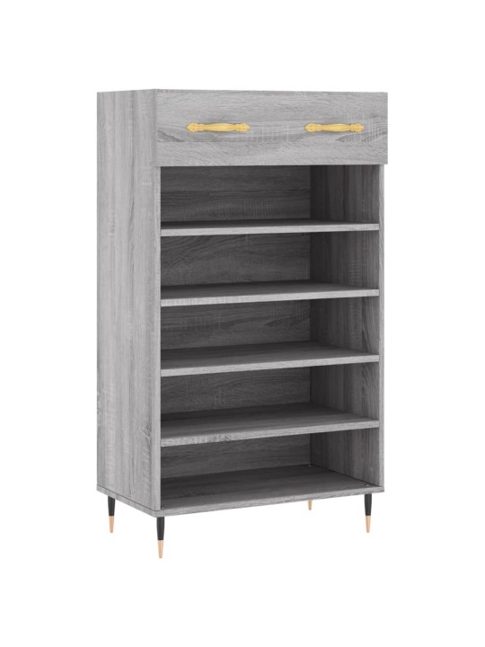 Botník šedý sonoma 60 x 35 x 105 cm kompozitní dřevo