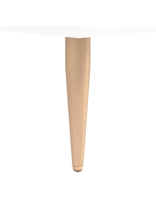 Botník bílý s vysokým leskem 60 x 35 x 105 cm kompozitní dřevo
