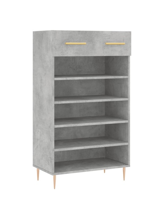 Botník betonově šedý 60 x 35 x 105 cm kompozitní dřevo