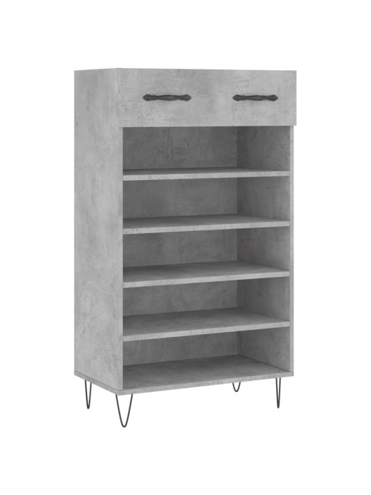 Botník betonově šedý 60 x 35 x 105 cm kompozitní dřevo