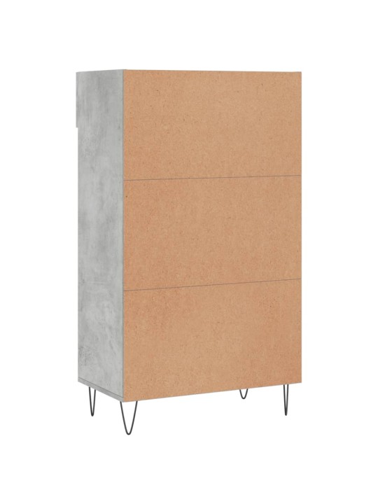 Botník betonově šedý 60 x 35 x 105 cm kompozitní dřevo