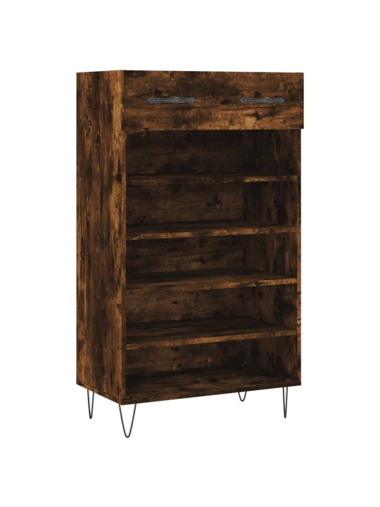 Botník kouřový dub 60 x 35 x 105 cm kompozitní dřevo