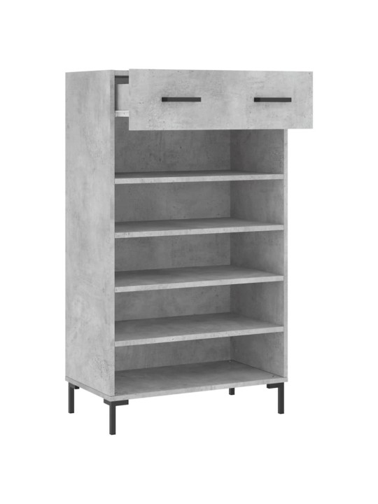 Botník betonově šedý 60 x 35 x 105 cm kompozitní dřevo