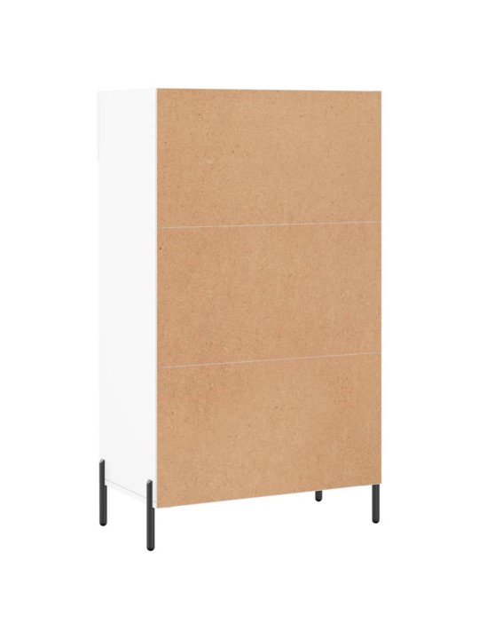 Botník bílý 60 x 35 x 105 cm kompozitní dřevo