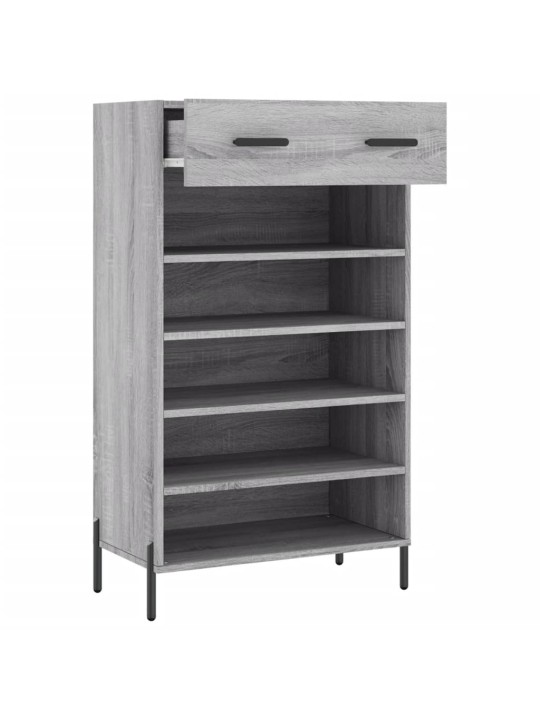 Botník šedý sonoma 60 x 35 x 105 cm kompozitní dřevo