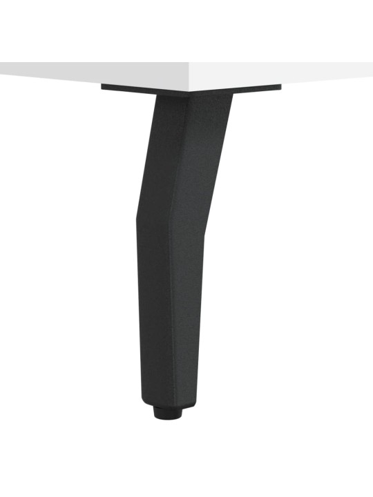 Botník bílý s vysokým leskem 60 x 35 x 105 cm kompozitní dřevo