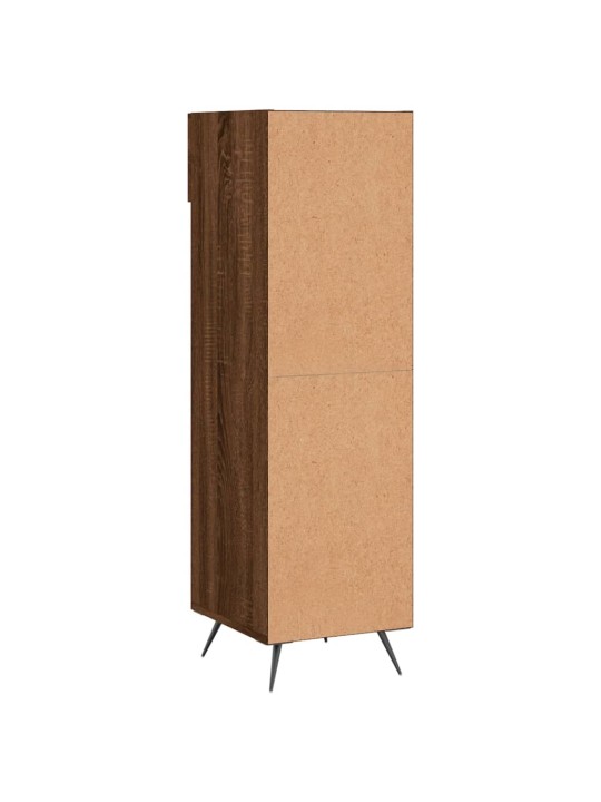 Botník hnědý dub 30 x 35 x 105 cm kompozitní dřevo