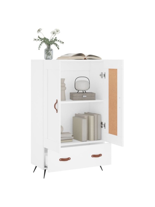 Skříň highboard bílá 69,5 x 31 x 115 cm kompozitní dřevo