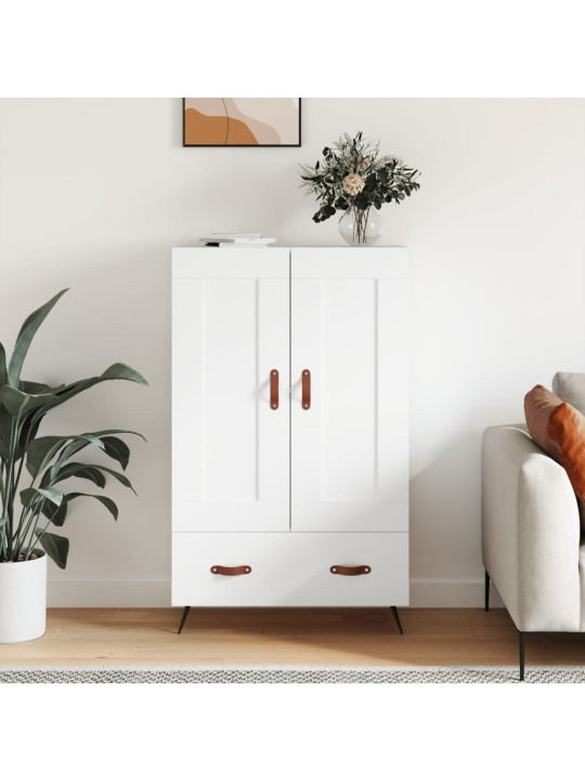 Skříň highboard bílá 69,5 x 31 x 115 cm kompozitní dřevo